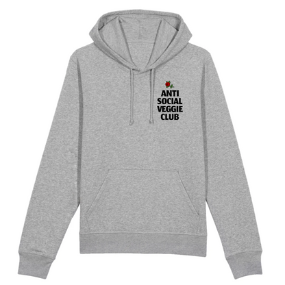 Anti Social Veggie Club Organic Cotton Hoodie | Ethically Produced & Eco-Friendly