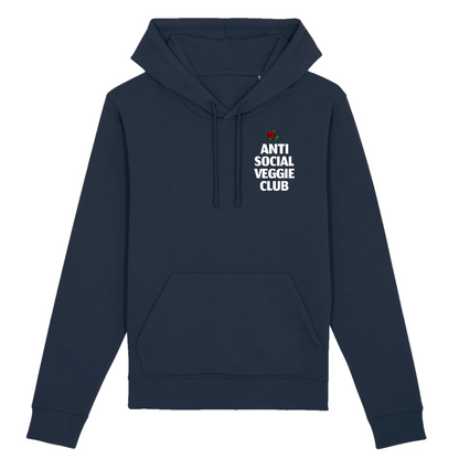 Anti Social Veggie Club Organic Cotton Hoodie | Ethically Produced & Eco-Friendly