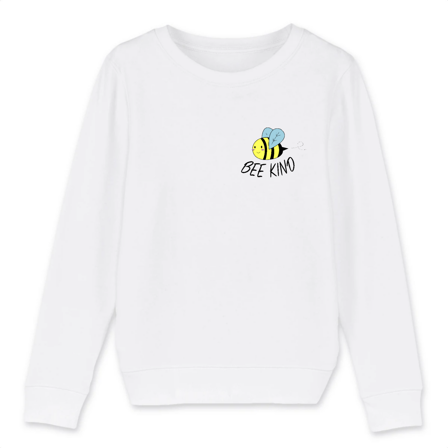 Bee Kind - Kid Organic Cotton Sweatshirt | Unisex Fit, Ethically Made in France