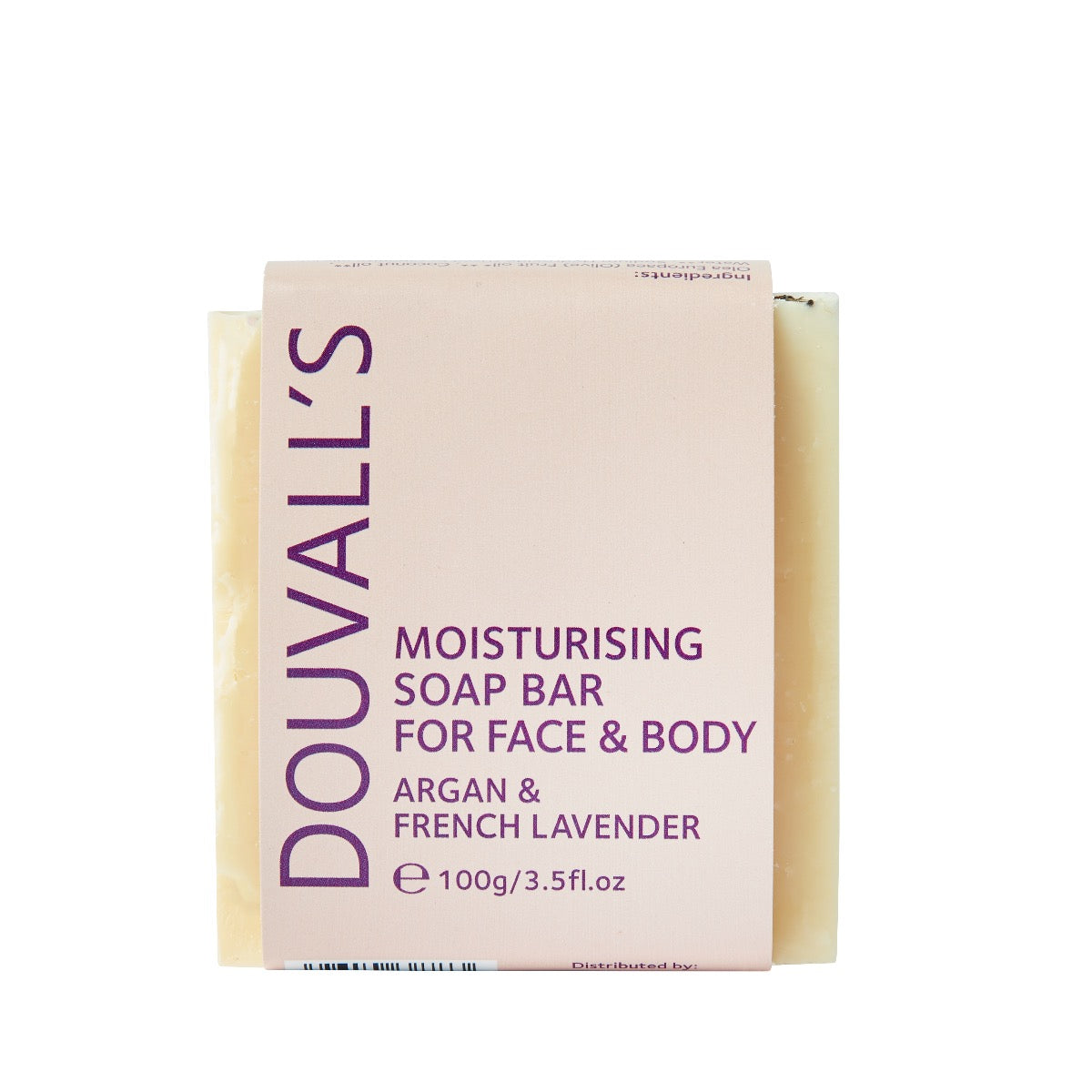 Douvall's Organic Argan & French Lavender Soap 100g - Nourishing, Ethical, Handcrafted with Pure Essential Oils