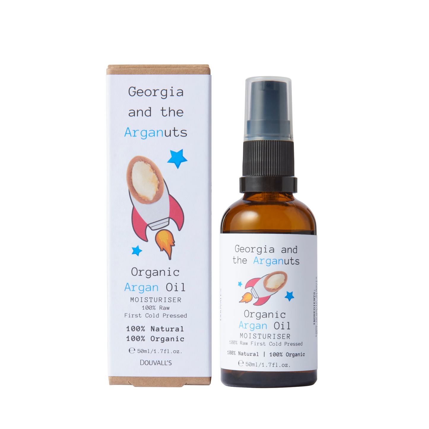 Georgia and the Arganuts Children's Organic Argan Oil Moisturiser 50ml - Gentle Nourishment for Sensitive Skin